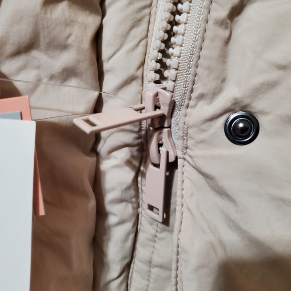 NWT Women's A New Day Cozy Hooded Duvet Long Puffer Jacket Coat - Cream 2024 - Picture 6 of 12